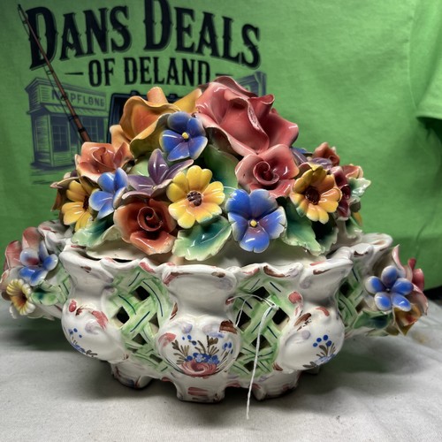 Capodimonte vintage cesto di - vintage,,