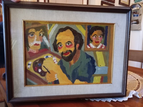 Dipinto olio giuseppe - olio, di