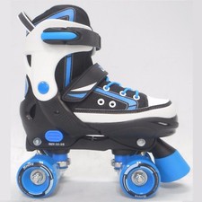 PATTINI ALLUNGABILI  QUAD STREET MOVE, JR nero/azzurro BAMBINO