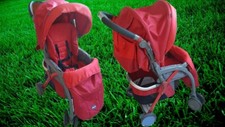 Passeggino Chicco Simplicity Top Rosso con borsa, cestino porta oggetti ecc...