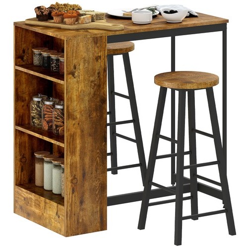 Homcom set bancone bar 3 - homcom,