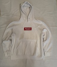 Felpa bianca, H&M, taglia XL