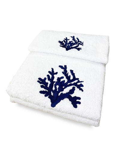 Set asciugamani corallo - set, blu