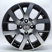 4 cerchi lega nissan note r15 nero lucido diamantato lt001106