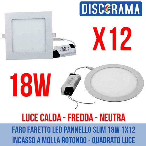 Faro faretto led - pannello, slim