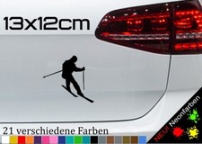 Adesivo sciatore slalom sport