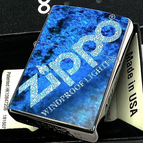Accendino zippo blu sfumato - accendino,