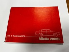 Libretto ALFA ROMEO ALFETTA