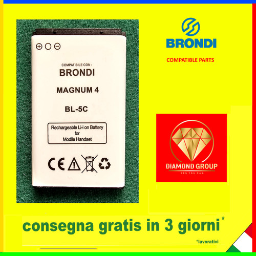 Batteria pila brondi 5c - brondi, bl-5c
