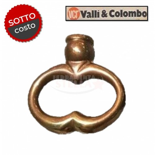 Maniglietta pomo ottone fume - maniglietta,