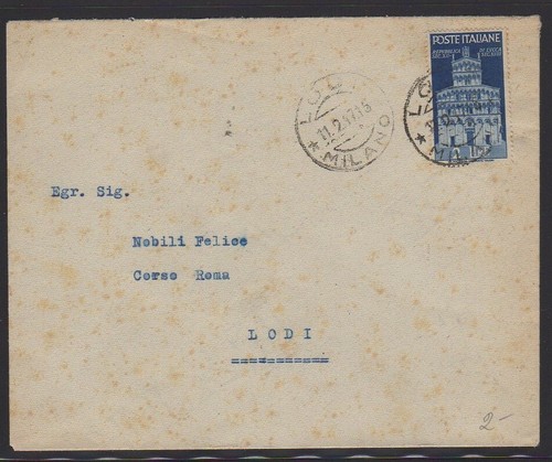 Storia postale 1947 lire - storia,