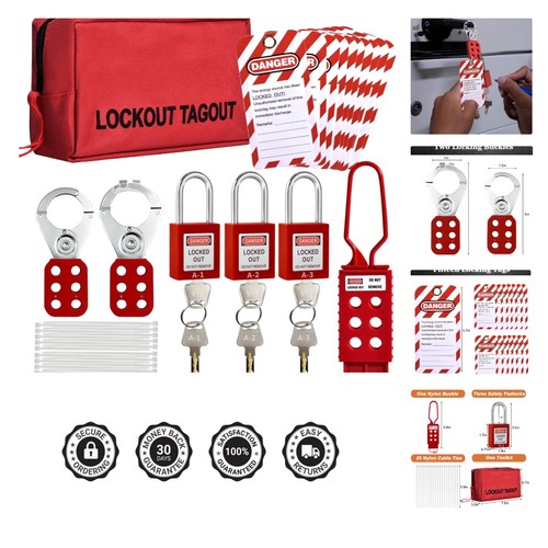 Lockout tagout kit lock - tagout, out