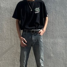 Cintura uomo e donna vintage in pelle pu con bule in lega per abbigliamento casual e