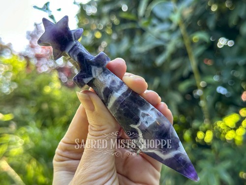 Chevron ametista athame con - ametista,