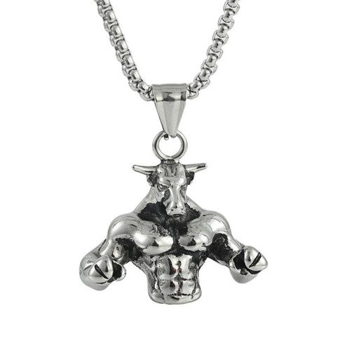 Collana mucca fitness acciaio - collana,