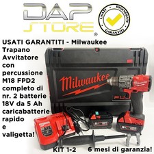 USATI GARANTITI - Trapano avvitatore con percussione M18FPD2-502X con 2 batterie