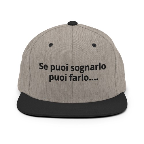 Cappello con visiera scritta - cappello,