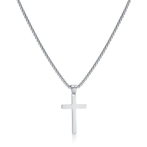 Collana con croce uomo in - con,