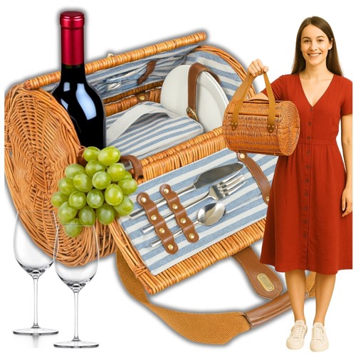 Cestino picnic vimini - cestino,