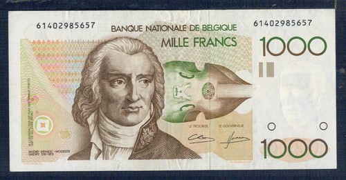 Belgio 1000 franchi - 1000, 1984-86