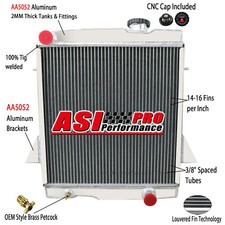 4 Row Aluminium Radiateur Pour