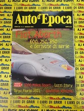 Rivista AUTO D'EPOCA anno XIX