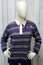 Polo La Martina Donna Taglia XL Multicolore Cashmere Maglione Maglia Woman Logo 