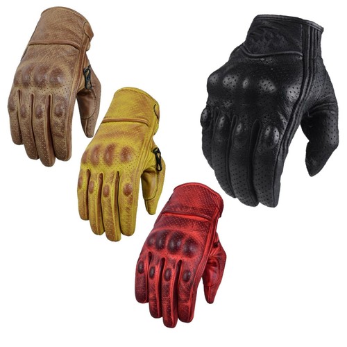 Guanti moto pelle estivi - da,
