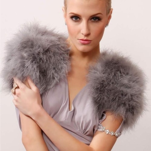 Vera piuma struzzo bolero - vera,