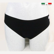 5 coulotte nere vita alta mutande ragazza donna cotone elasticizz. varie taglie