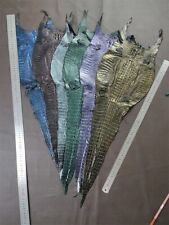 Pelle di coccodrillo vera pelle di alligatore nascondi esotica morbida pelliccia fai da te artigianato multicolore