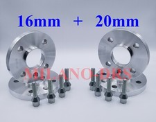 KIT 4 DISTANZIALI RUOTA 16+20mm RENAULT CLIO I-II-III-IV-V + BULLONI