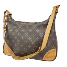 Borsa a tracolla Louis Vuitton Boulogne 30 monogramma pelle marrone M51265 32CA221