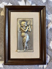 Ottaviani Quadro da Parete in Rilievo in Argento 925 con Cornice in Legno 