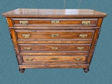 CASSETTONE IN NOCE E ROVERE EPOCA XIX SECOLO ITALIA RESTAURATO