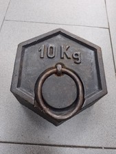 Antico peso esagonale da 10 Kg.