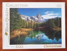 PUZZLE 500 CLEMENTONI HIGH QUALITY COLLECTION LANDSCAPE THE BLUE LAKE