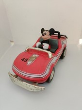 Giocattolo auto da corsa Topolino (lunghezza 16 Cm) metallo latta Walt Disney
