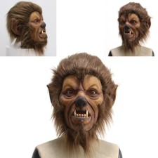 Cosplay Gorilla Scimmia con Parrucca Capelli Divertente Maschera Halloween Full Face Party Props