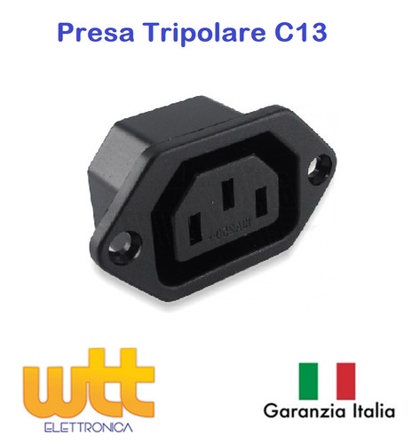 Presa tripolare pannello - da,