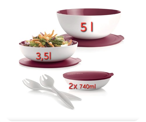 Set allegra tupperware - set,
