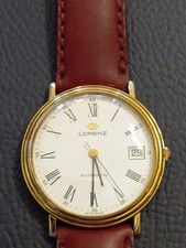 Lorenz automatico, età 2892, fondello trasparente, laminato oro, Perfettamente F