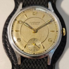 Orologio Uomo Vintage JUNGHANS J-98 Mechanic 15J old Military Men's German Watch