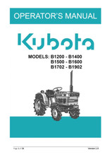 Kubota B1200 B1400 B1500 B1600