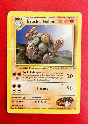 Lotto carte pokémon brock - lotto,