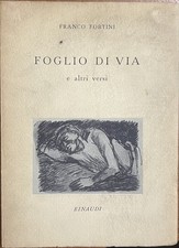 Fortini Franco Foglio di via e