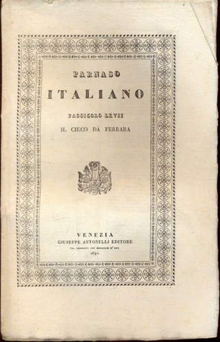 Parnaso italiano fascicolo - parnaso,