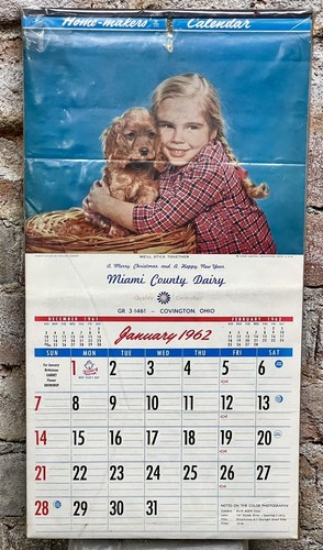 Calendario parete vintage - da,