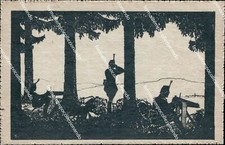 cm161 cartolina militare maxim am waldrand mitraglieri suisse svizzera