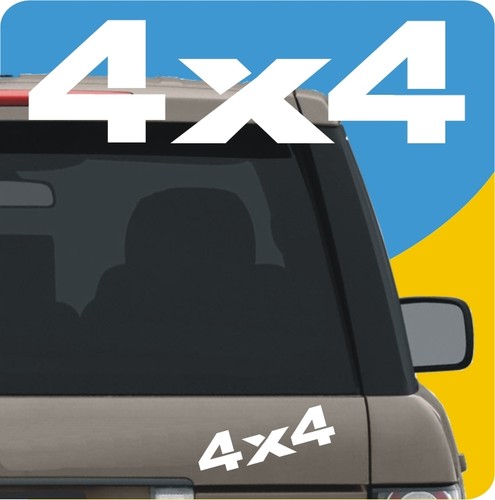 Adesivi 4x4 bianchi - adesivi, "4x4"